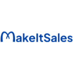 logo make it sales écrit en bleu sur fond blanc