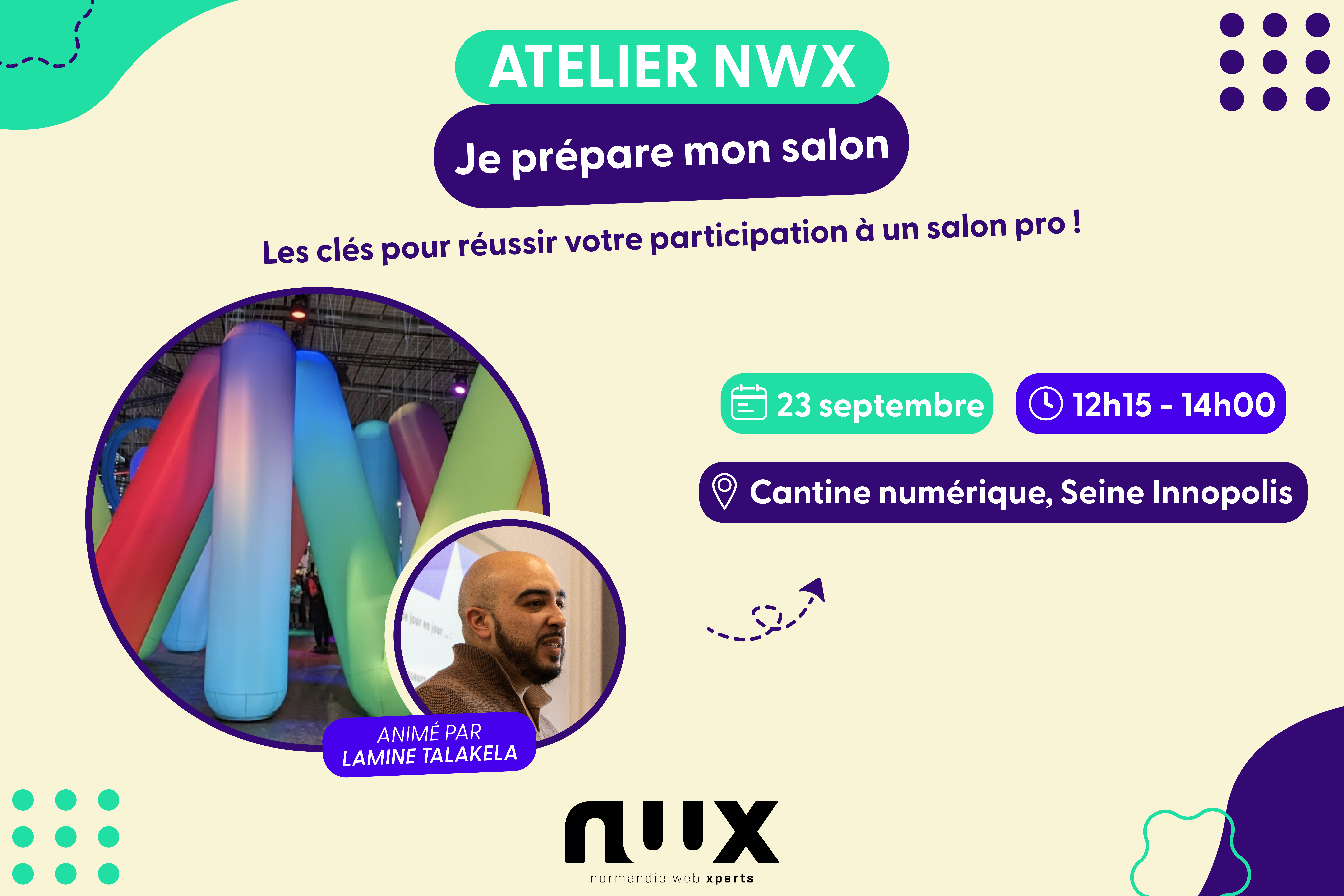Atelier NWX : je prépare mon salon avec Lamine Talakela