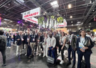 Délégation We Are Normandy à Vivatech animée par Lamine Talakela