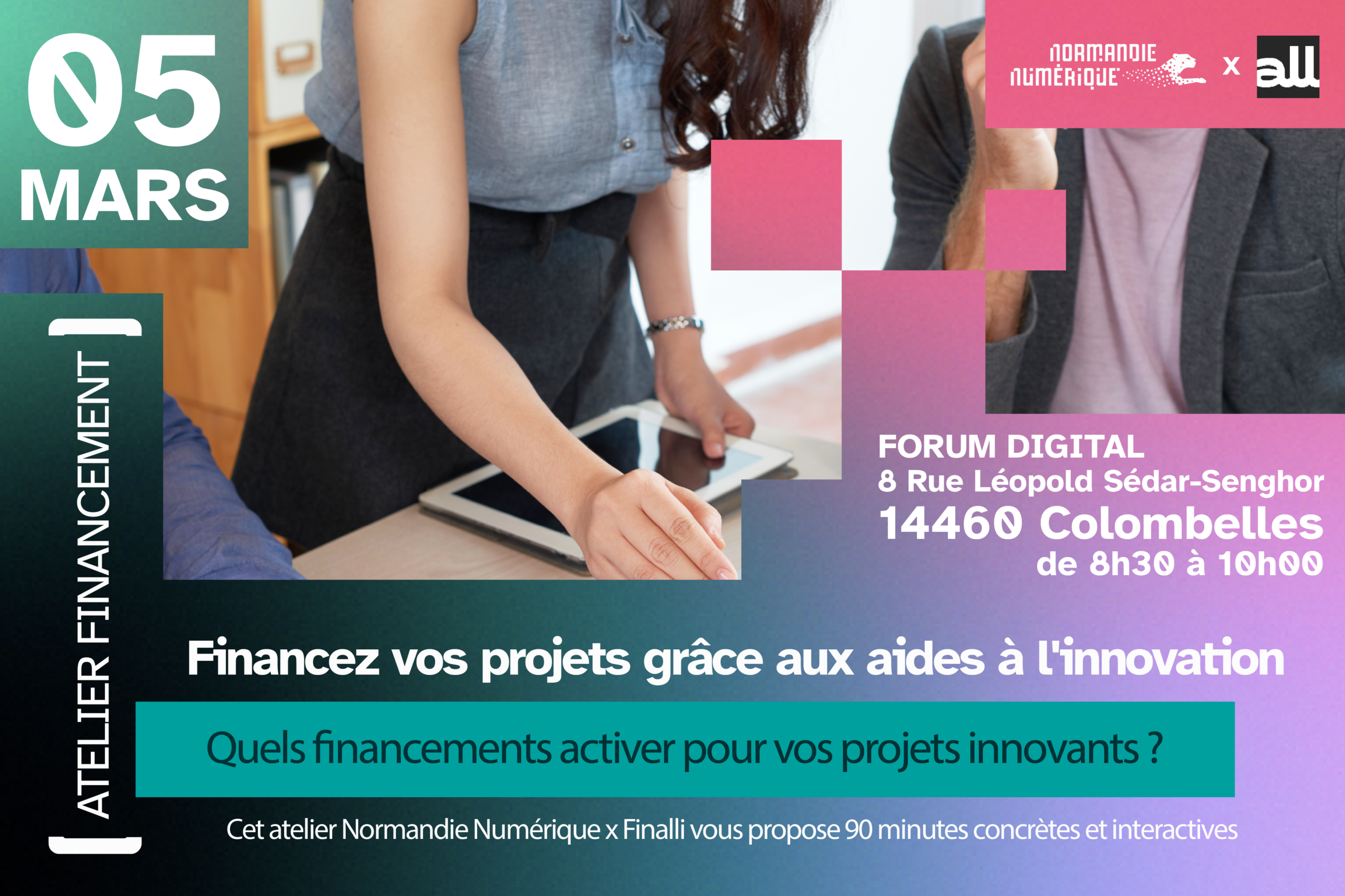 Atelier Normandie Numerique x Finalli - financer votre projet innovant
